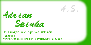 adrian spinka business card